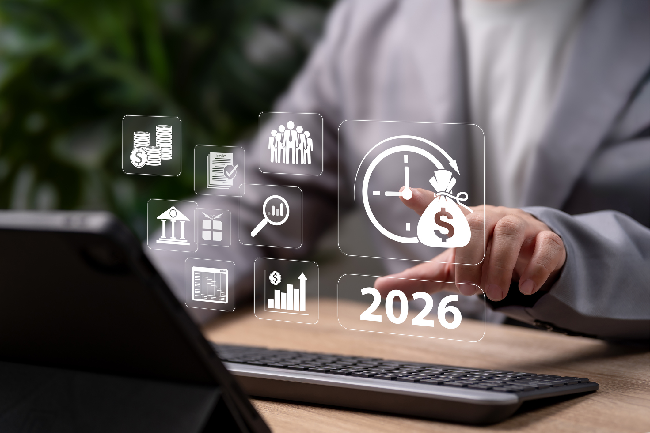 Healthcare professional working with financial advisor